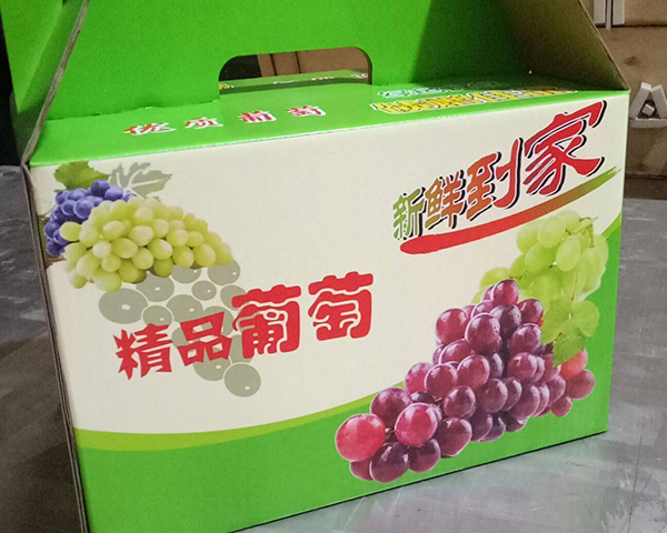 平度葡萄基地訂購水果彩印盒發貨